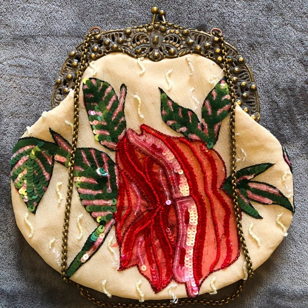 NFS Trade Christiana Vintage Sequin Mini Purse
